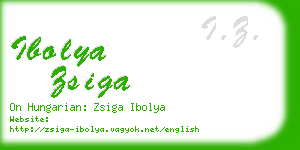 ibolya zsiga business card